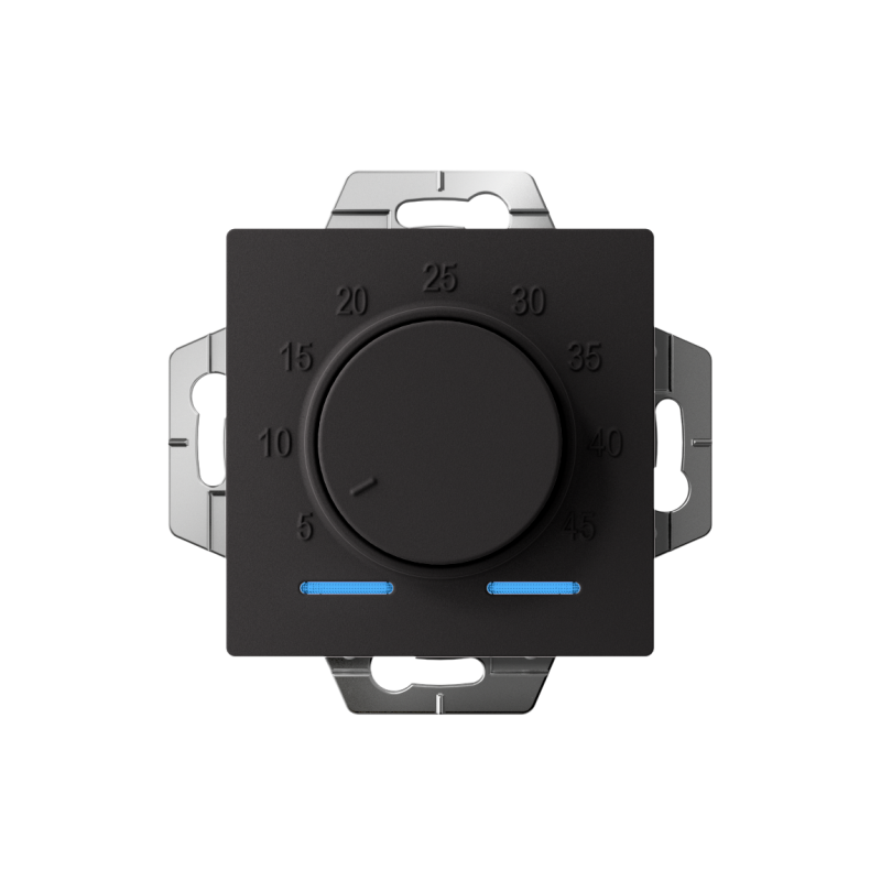 Механизм термостата AtlasDesign 10А электрон. для теплого пола с выносным датчиком +5град.C +45град.C в сборе карбон SchE ATN001035