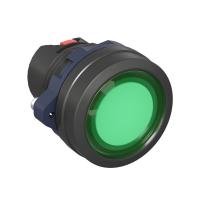 Головка кнопки плоская прозрачная с фиксацией зел. DKC M22P-FLLGP