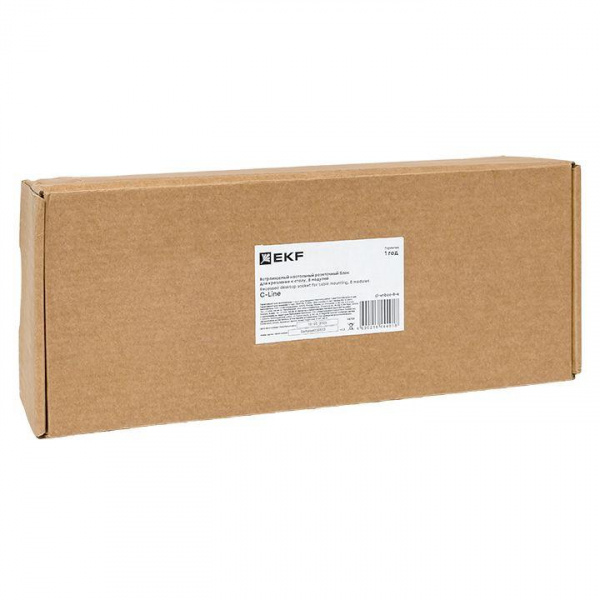 Блок розеточный встраиваемый настольный для крепления к столу 8 модулей C-Line EKF cl-vnbco-8-s